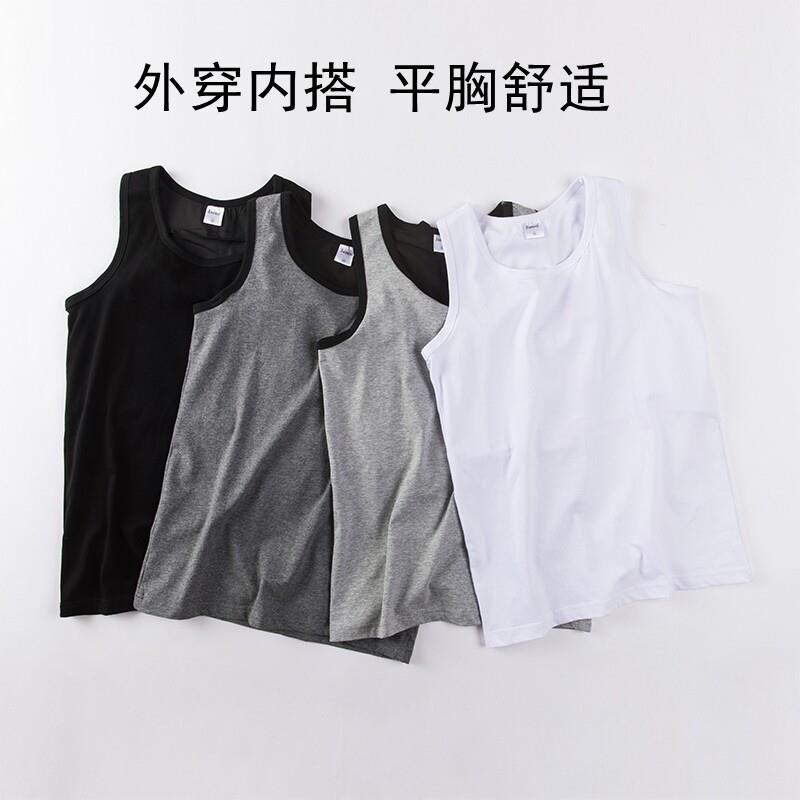 简态无绷带大胸显小塑胸大尺码外穿束胸内衣女长版束胸背心
