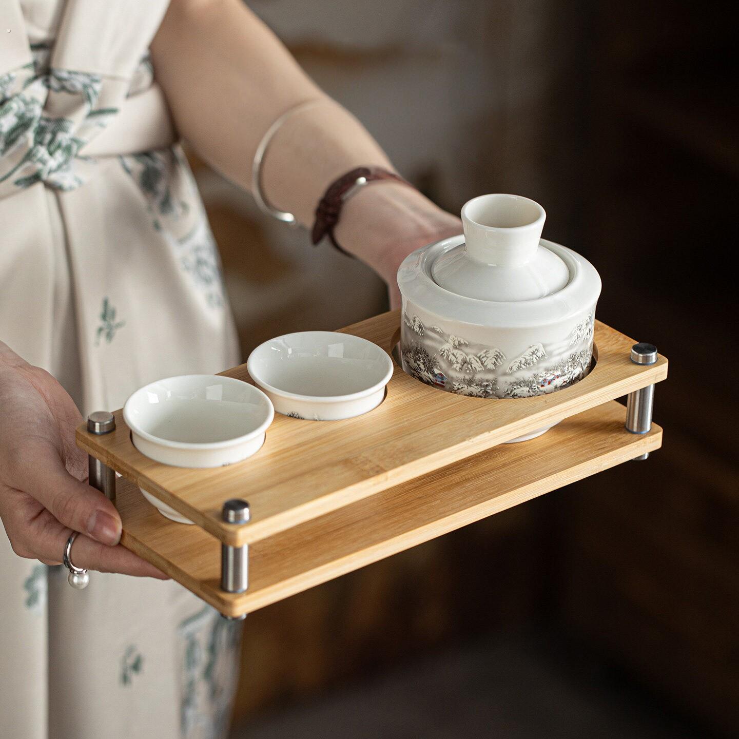 陶瓷黄酒温酒器家用烈酒杯老式二两烫酒壶暖热中式白酒温酒壶套装