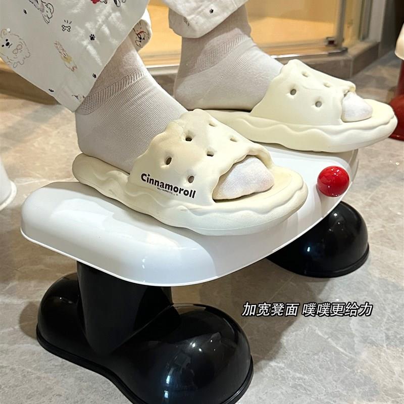 可爱马桶凳防滑增高矮凳子办公室垫脚椅家用化妆室厕所加厚踩脚凳图片