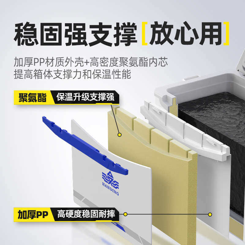 汉鼎一号钓箱全套多功能加厚箱超轻便携升降脚钓箱可坐鱼箱小钓箱