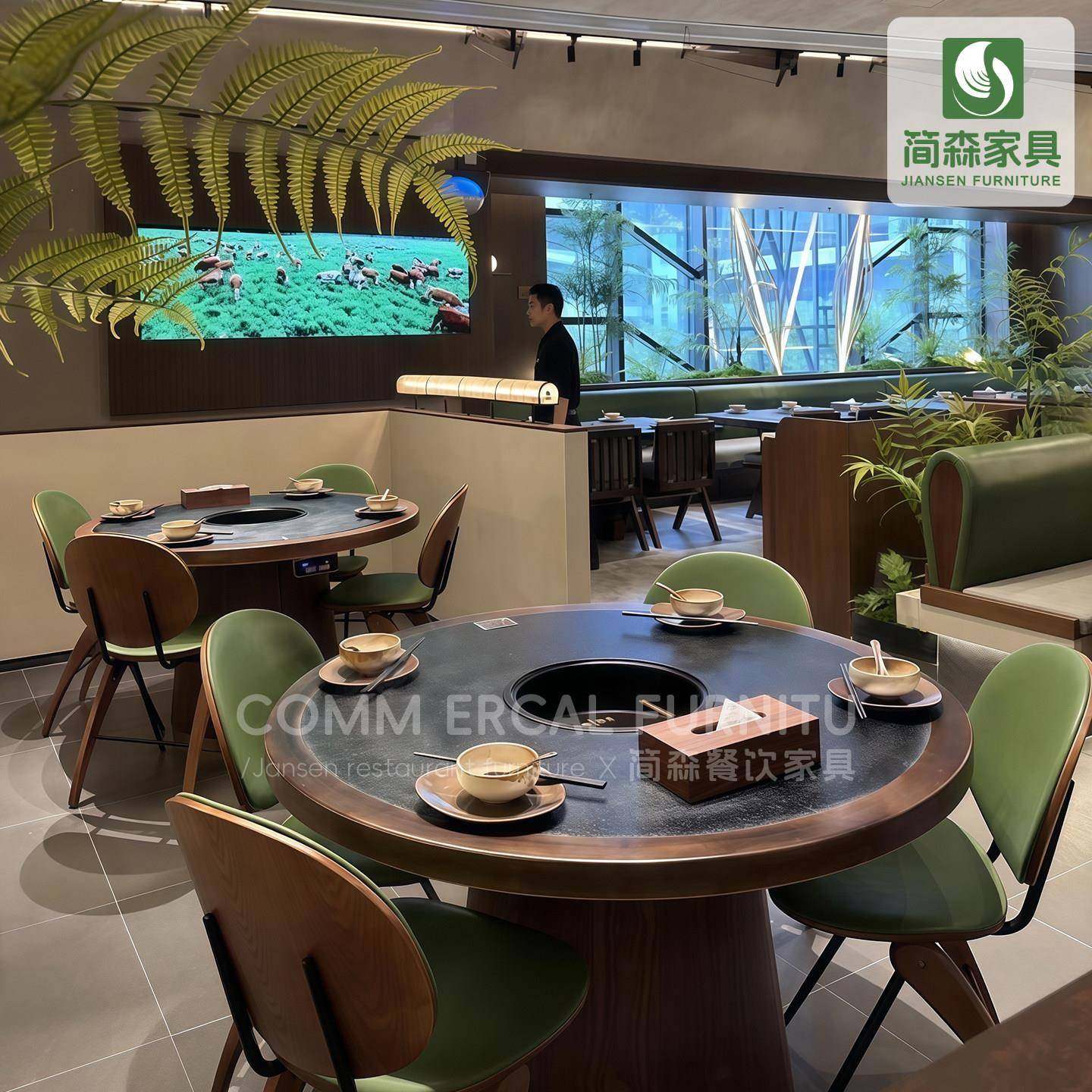 火锅餐桌面馆饭店电磁炉串串一体无烟烤肉桌商用桌椅沙发卡座定制,商业/办公家具,火锅桌,淘宝优惠券,粉丝福利购,淘宝优惠卷