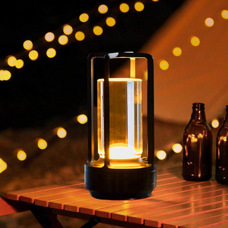 北欧酒吧饭厅气氛灯创意咖啡馆充电款户外露营台灯夜灯清吧桌子灯