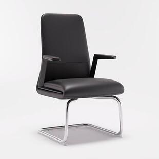 高档西皮带扶手办公会议椅旋转升降大班中班椅员工位电脑椅培训椅