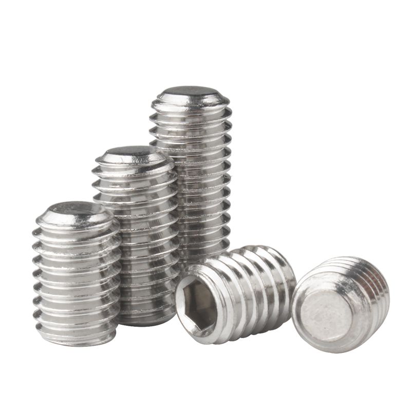 304不锈钢/12.9级内六角平端紧定螺丝止付螺钉无头机米V顶丝M2-M1