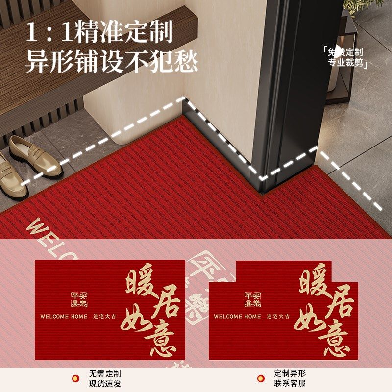 2025入户门地垫垫家用入户红色入门门垫乔迁门地垫地毯进门门口脚,居家布艺,入户地垫,淘宝优惠券,粉丝福利购,淘宝优惠卷