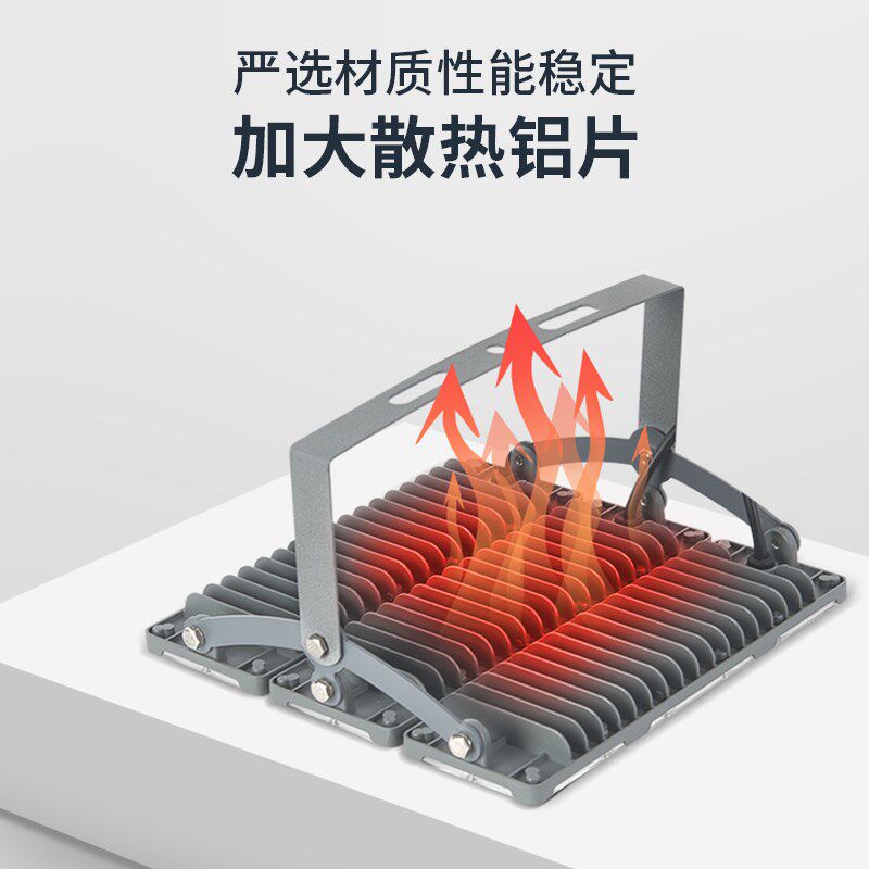 led投光灯防水模块组合户外射灯支架可调广告招牌工地草坪景观灯