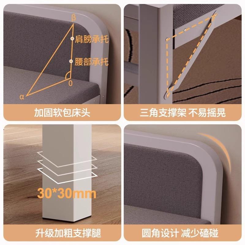 单人折床叠床家用简屋易LNP人午休小床加床出租双人1.2米成硬板铁