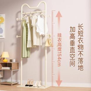 挂衣服架子动ZYS简家用客厅挂包架 衣帽架落卧约室可移脏衣篮立式
