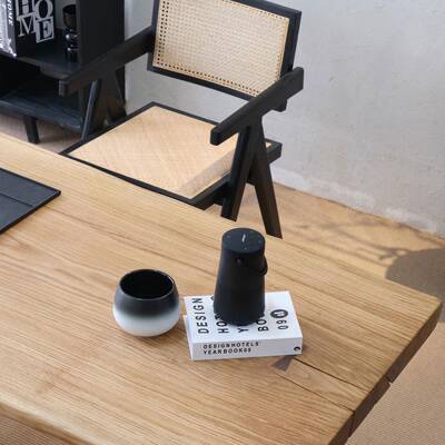 北美白橡木实木大板茶桌书桌原木异形桌家用餐桌工作台