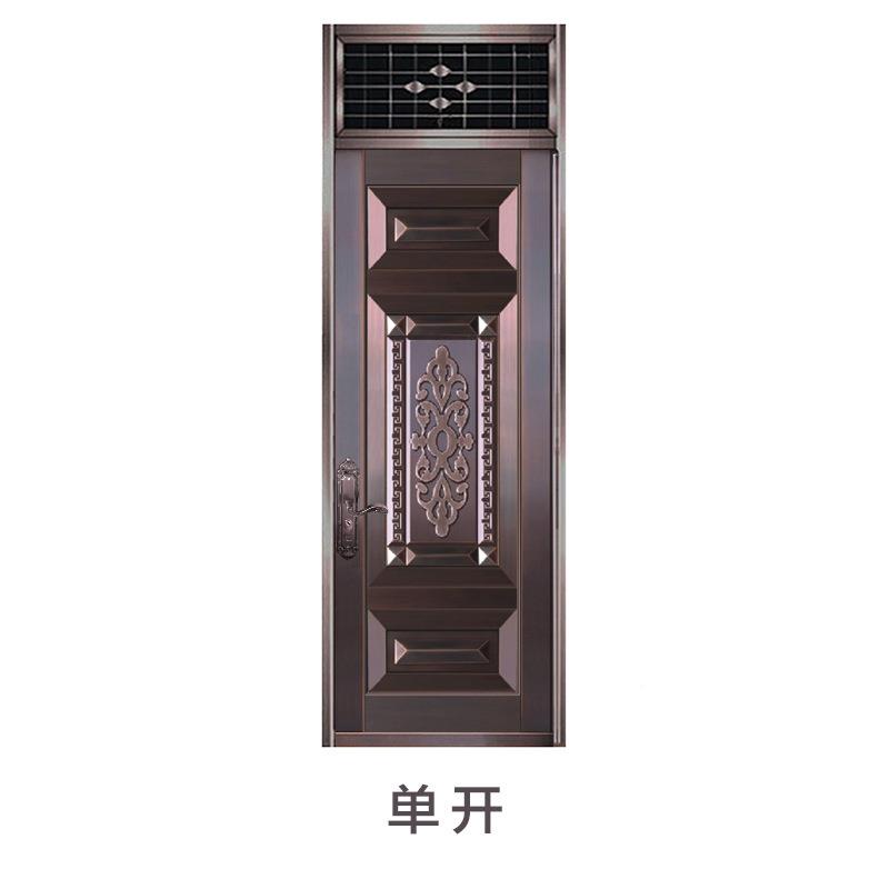 仿古典别墅大不门非加厚SGU锈钢镀铜标铜防盗门自建房进户门入户