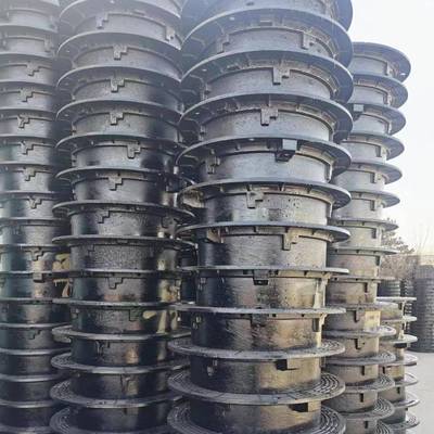 重型球墨铸铁沉降盖加筋强层承重防60吨700双井*900雨216水井盖厂