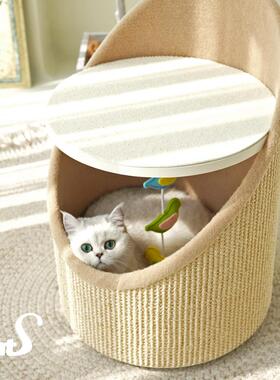 CatS树墩墩 剑麻抓筒猫窝 剑麻猫爬架猫抓柱 胆小喜静老猫推荐