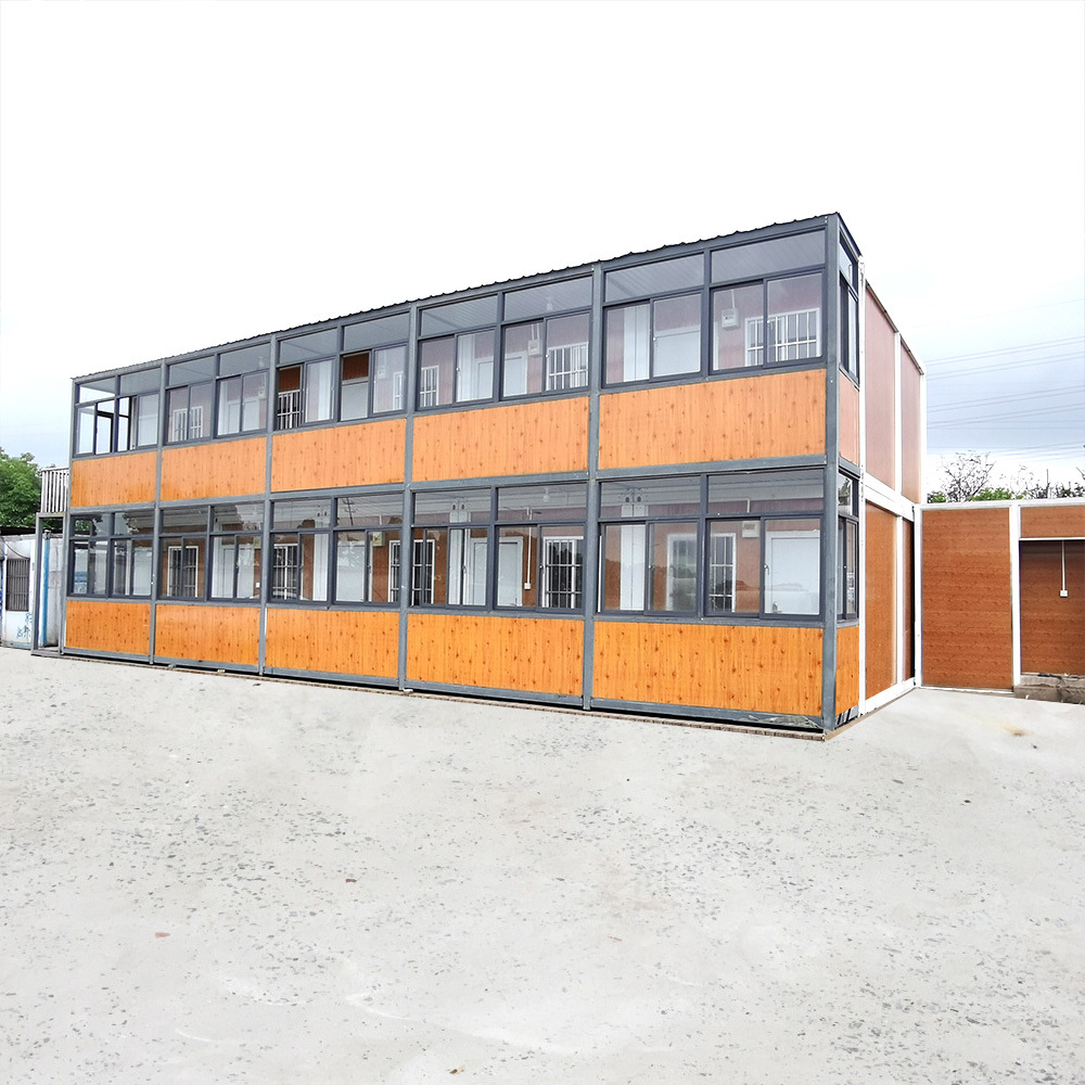 可移动模块化预制快拼集装箱房屋夹芯板防火防潮板房公司住宿办公