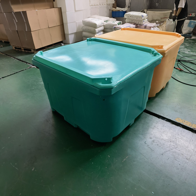 新品食品保温箱660L大容量双层收纳储存水产周转滚塑异形加工
