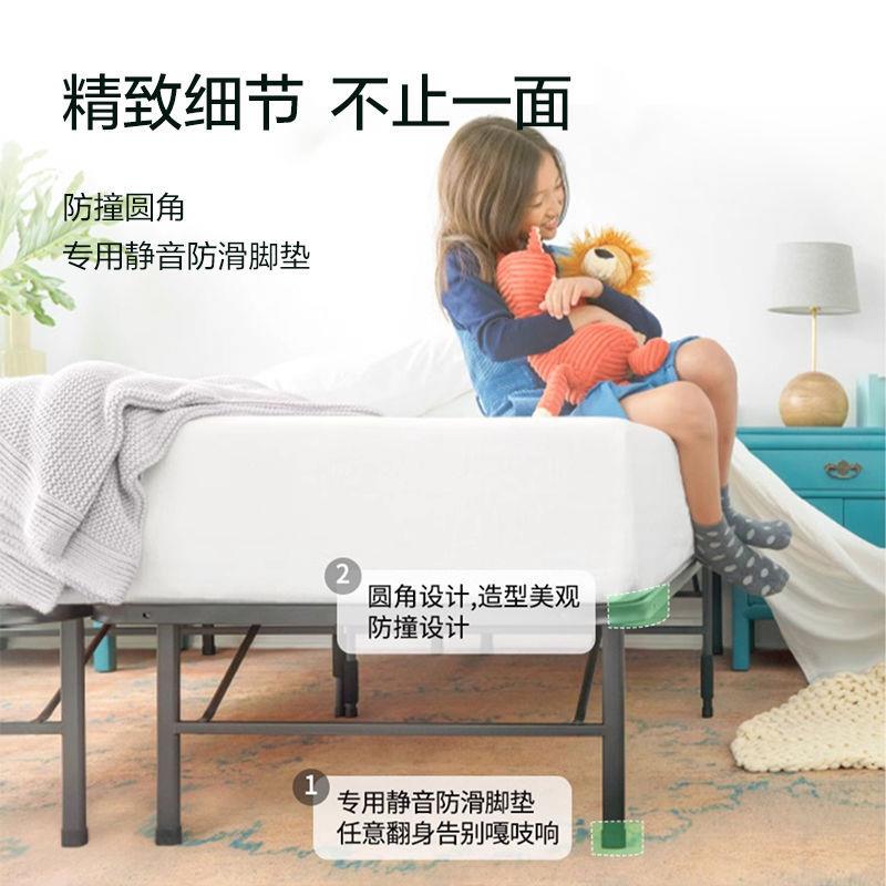 INUS际诺思折叠拼接卧室625双家用人铁艺床榻榻米Z加固架铁架床轻