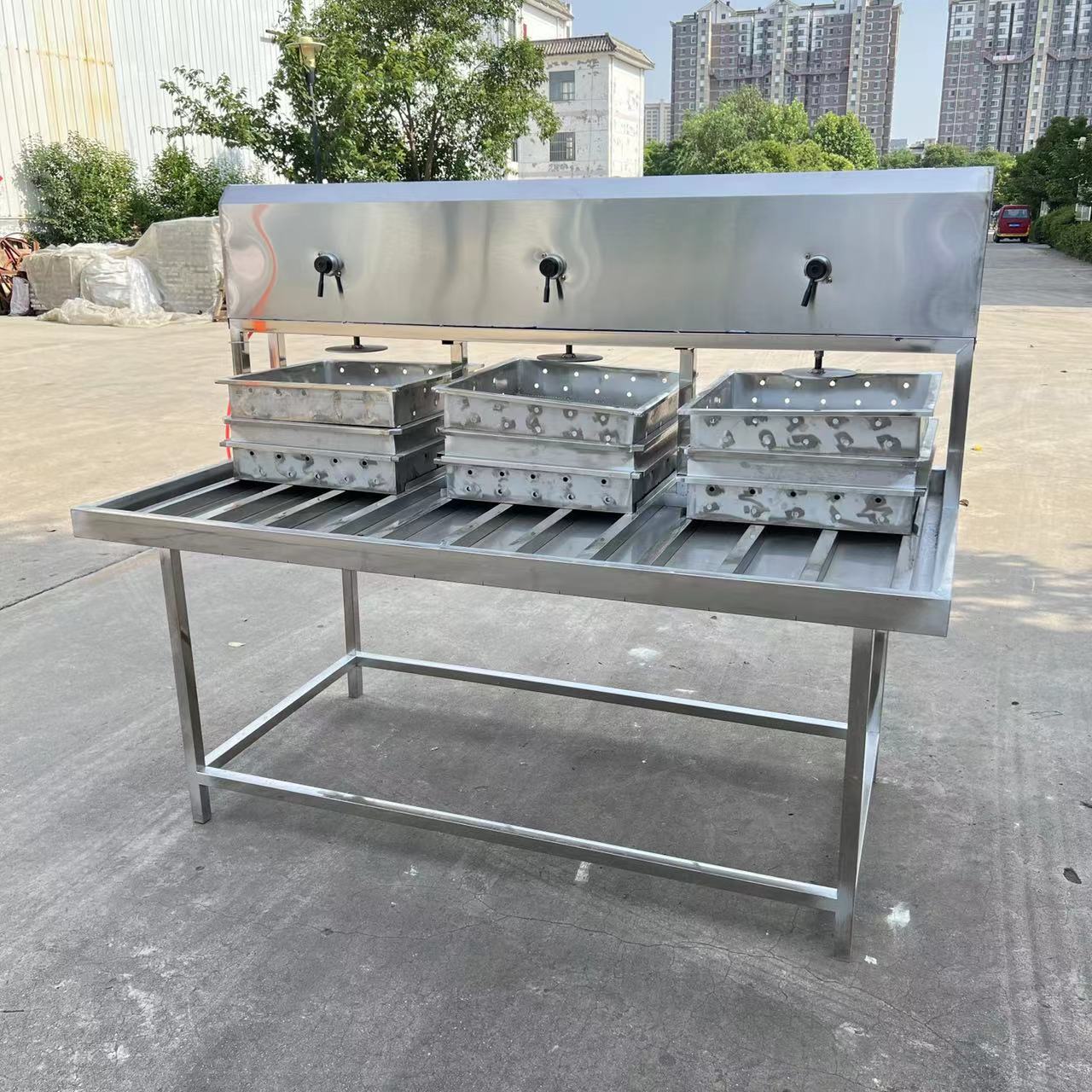 大型商用豆腐机三连磨做豆腐的机器不锈钢制造磨浆机