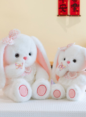 可爱甜美baby系安抚公仔治愈兔小象狐狸毛绒玩偶家居摆件软