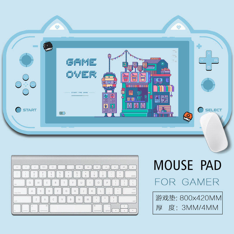 水兰色超大游戏竞技 异形鼠标垫桌垫公桌垫鼠标垫滑鼠垫