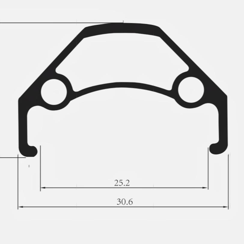 慧羽-山地碟刹车圈双层加厚林道越野轮毂耐用耐用型单车轮轻量化