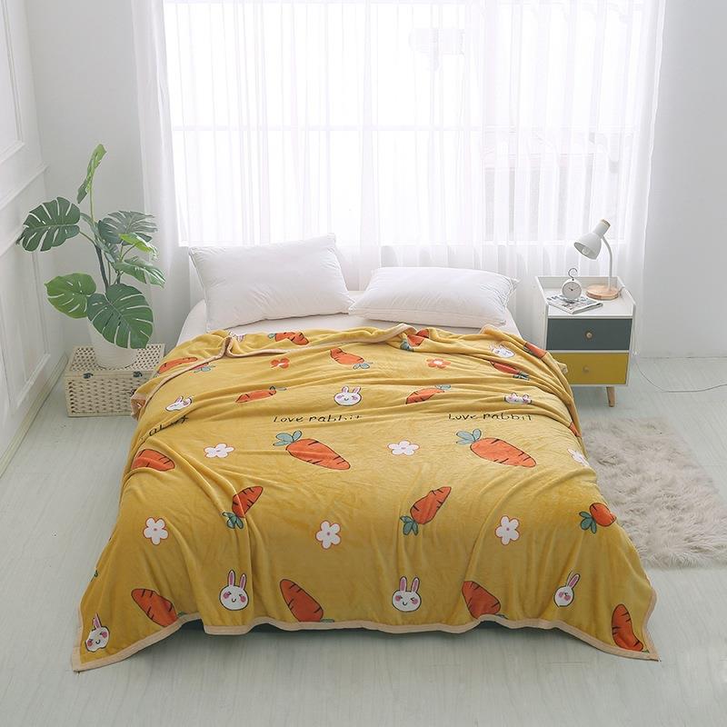 珊瑚毯子办公室午睡小被子冬季加厚保暖学生宿舍床单人法兰绒毛毯