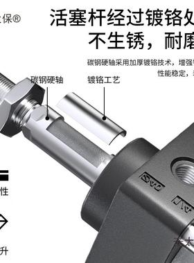 SC气缸小3型气动大全大推力标准S174C32x40x50x06x8x100x251x1麦