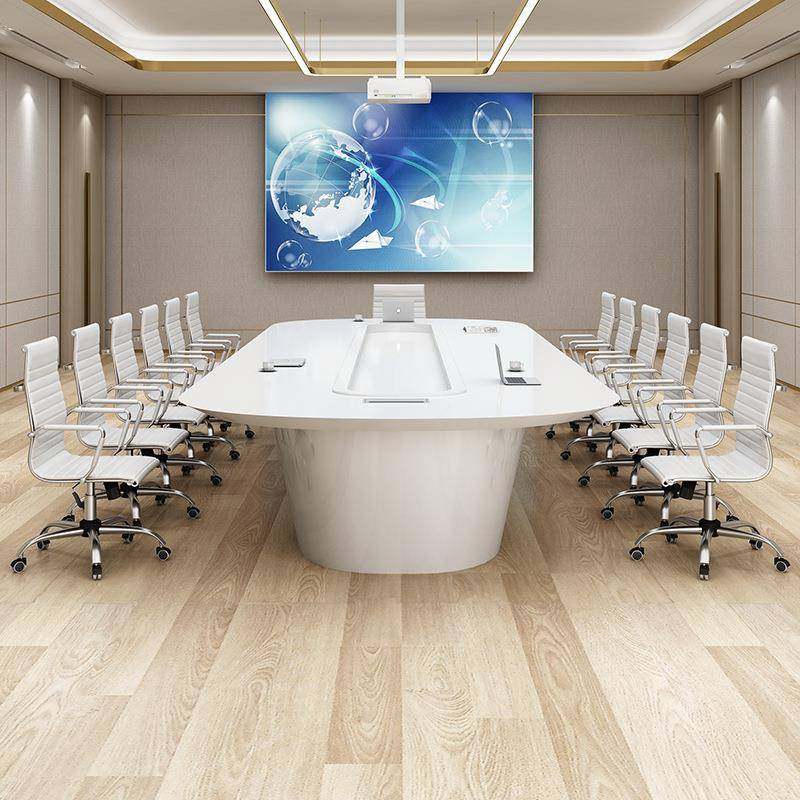 烤JS-HY205漆会议桌长桌代简约现大小型办公室长形接椅待洽谈方桌