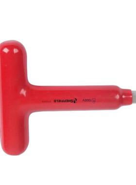 盾(SH*EFFIELD)浸塑型钢色绝缘T型内六角扳单手5120mmS150BCX019