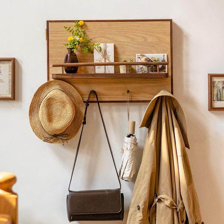 F968SJ5J桃表箱电装饰配画电箱遮挡改造创意置物架红樱实木电闸盒