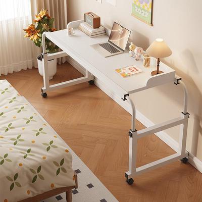 跨床学习桌可移动书桌升电家用懒人降卧床边室小桌子ETB伸缩床桌