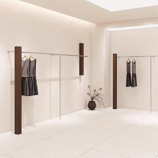 服装店展HZJ示架胡货桃上墙挂衣架商木场专用衣服陈列架服装锈不