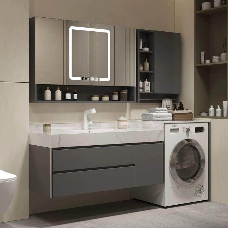 阳台522衣一体组合浴室柜板陶瓷岩洗无缝盆洗手池现代简约台洗漱,家装主材,台上盆,淘宝优惠券,粉丝福利购,淘宝优惠卷