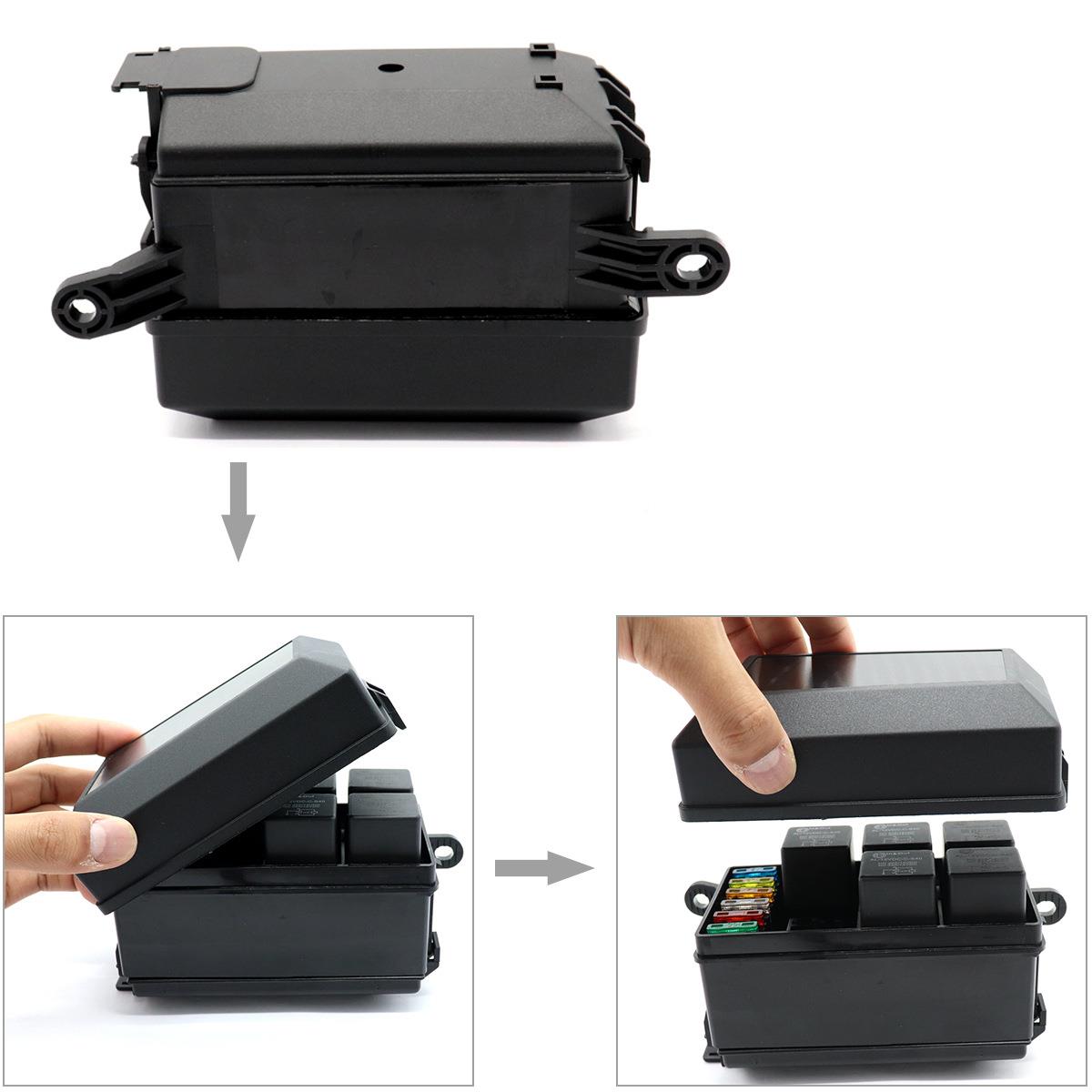 现货6路1保险继电器带6继电器只2V盒汽F3631-Z车保险丝座