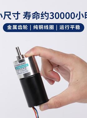 3信达650无刷电机微12V24伏直流减电动NYQ机可调速正速反转型小马