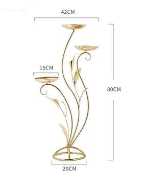 酒店展厅主桌饰花用品YTO子舞台鲜花道具展装示架婚庆路引几何铁