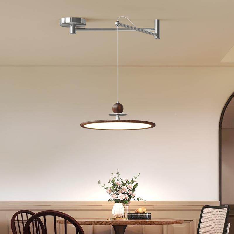 中古风斗笠卧室吸顶灯日复古桃48572木纹式摇臂吊灯全光谱餐厅ed,家装灯饰光源,智能吊灯,淘宝优惠券,粉丝福利购,淘宝优惠卷