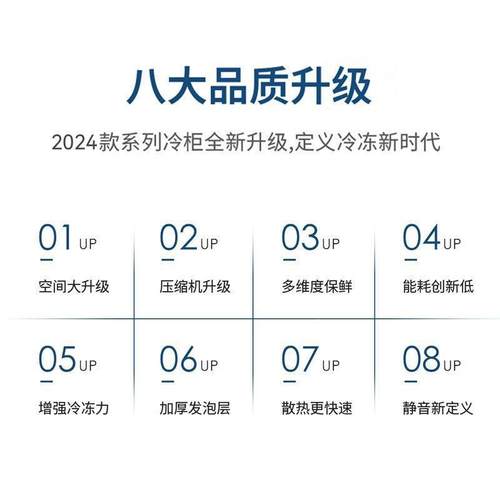 冰柜用大量卧式冷藏冷冻冰箱小型家用394商冰大柜冷柜大容量容柜