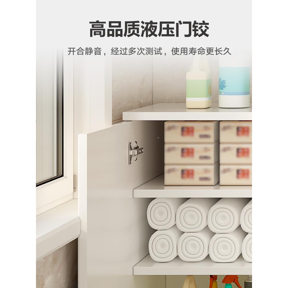 欧式实台储柜飘物窗柜矮柜地柜防KX-66747水大阳容量杂物柜木柜子