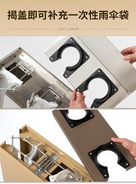 雨大动伞套袋机雨沥伞收纳水架酒店堂商用除水自门口套LNE雨伞打