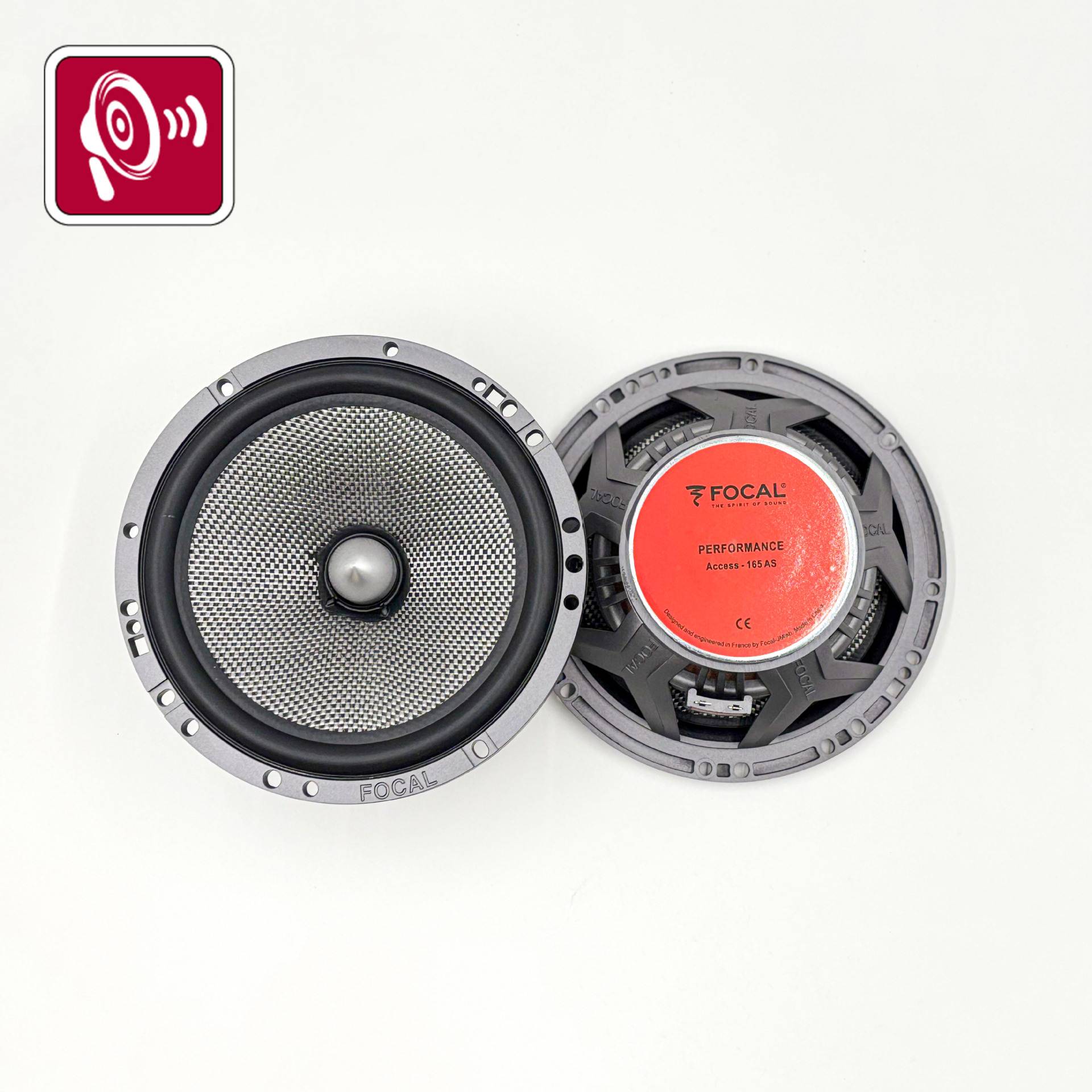 12V汽车音响改装扬声器60-120W  6.5寸对装车载165AS低音同轴喇叭