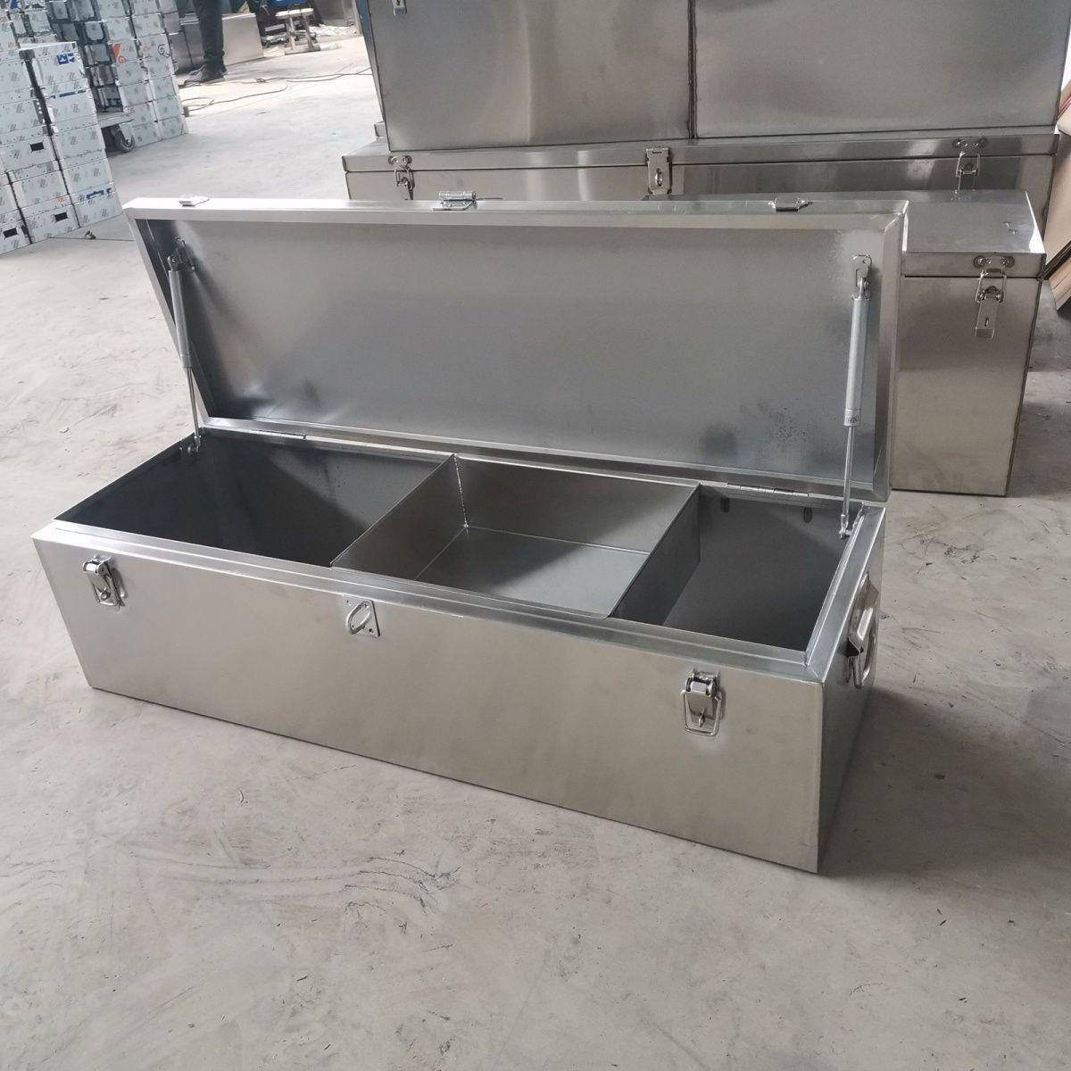 AL102669不锈钢工车箱加厚储物箱收载纳后具备箱大号防尘防水方形