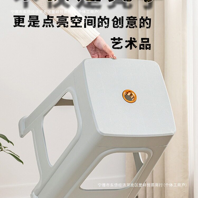 欧式熟胶塑料凳子家用加厚成人椅子高凳现代简约餐桌椅客厅方凳