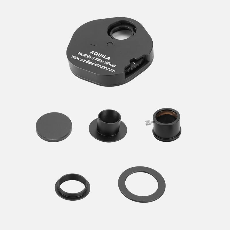 LJL-1.25-02改良款天文望远镜配件1.25寸手动滤镜轮5片式