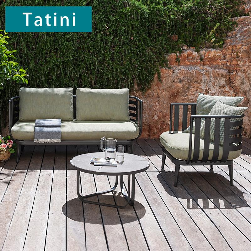 户外沙发庭院花园阳台防水防晒家具组合高端别墅露台铝合金沙发