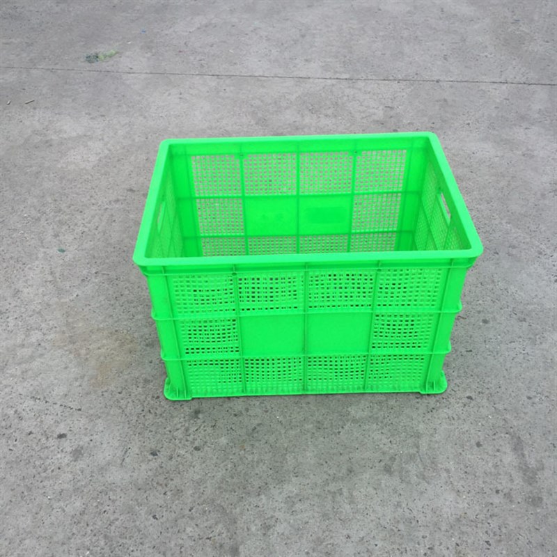 厂销755塑料周转筐 绿色零部件周转框 N大号服装筐 颜色生产