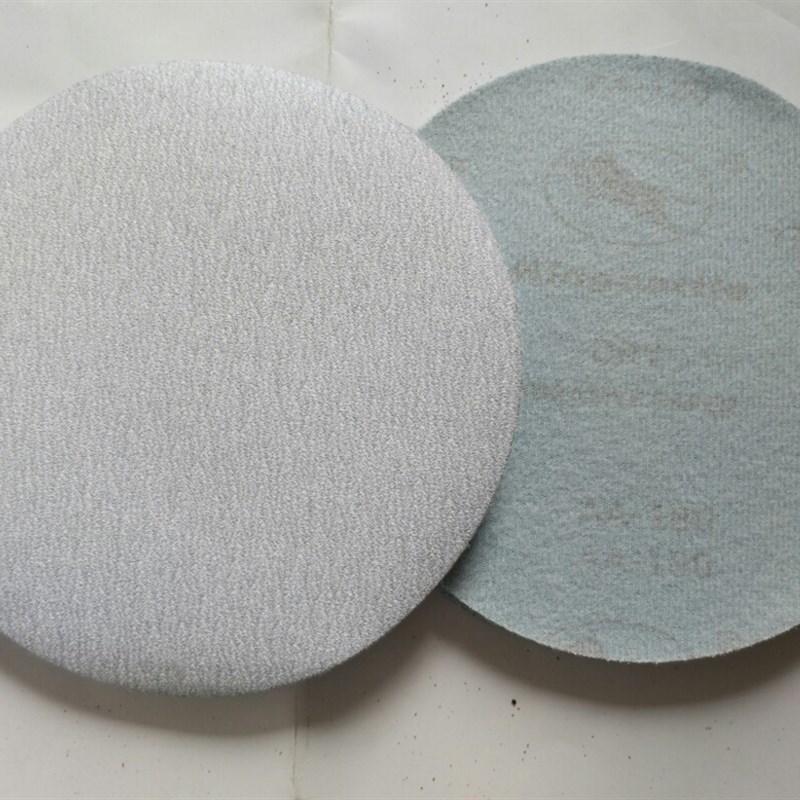9寸225mm锋芒白砂圆盘拉绒打磨片气磨机植绒自粘干磨砂纸包邮