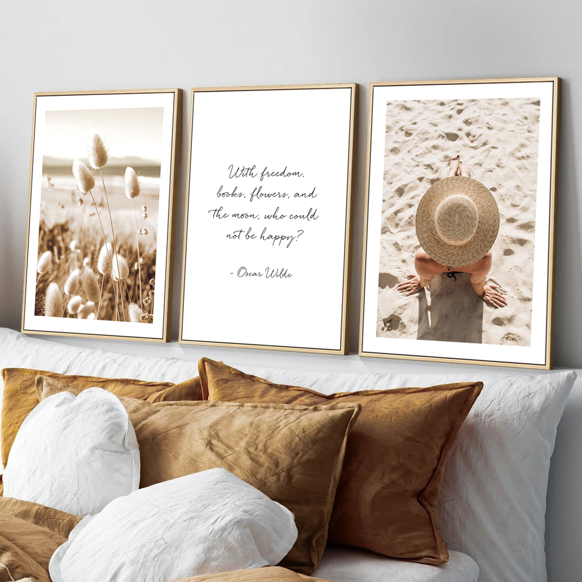 图酷映画原木风卧室装饰画