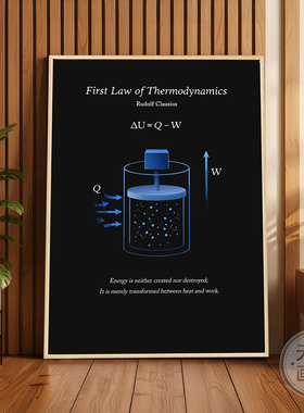 科学物理原理能量守恒定律挂画