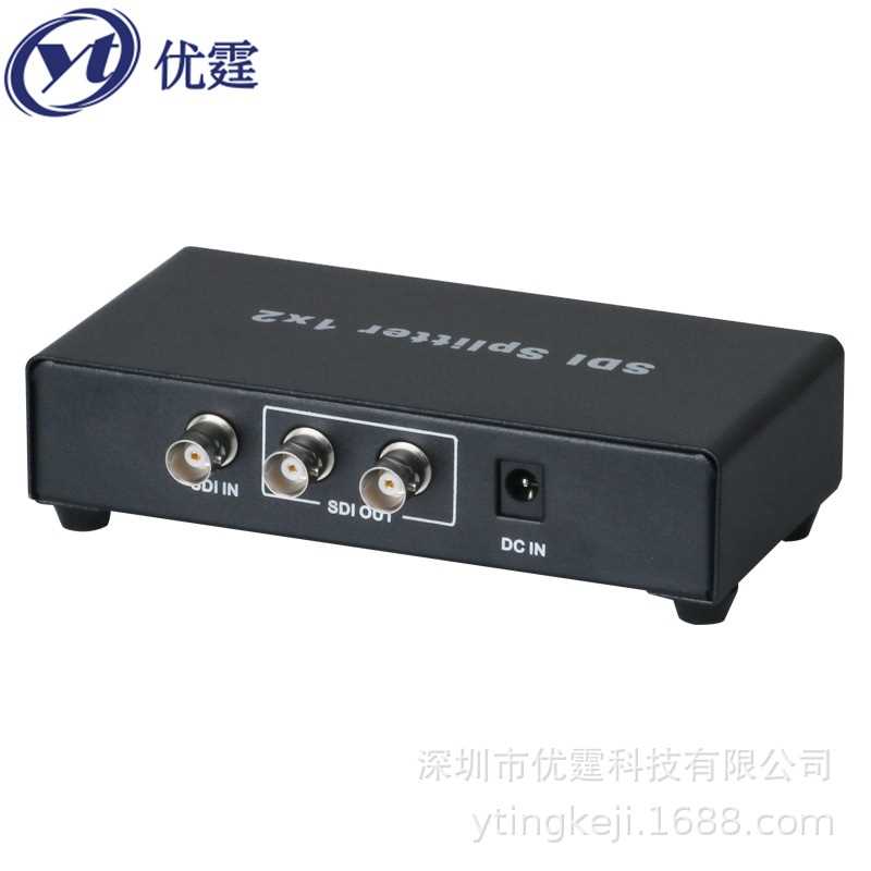 优霆SDI分配器一分二Splitter1x2 3G HD SD SDI中继器1080P60HZ