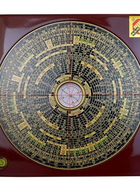 罗盘高精度铜h面综合指南针三元三合盘综合盘罗经摆件初学者选