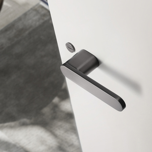 极简卧室门锁室内房间实木木门家用门把手磁吸静音生态单舌房门锁